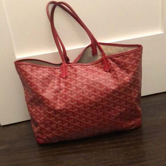 red goyard tote bag